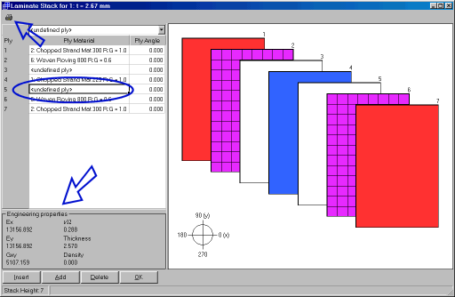 Graphical definition of ply lay-up