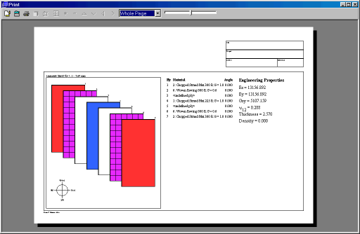 Layup Print Preview